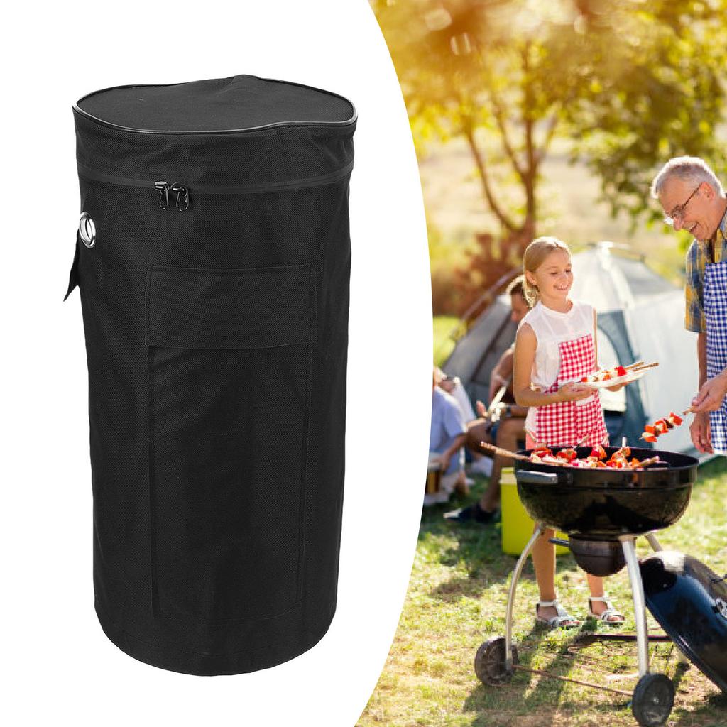Gas   Cover 600D Oxford Fabric Black Waterproofing Breathable Gas Cylinder Storage   for Camping Outdoor Grill