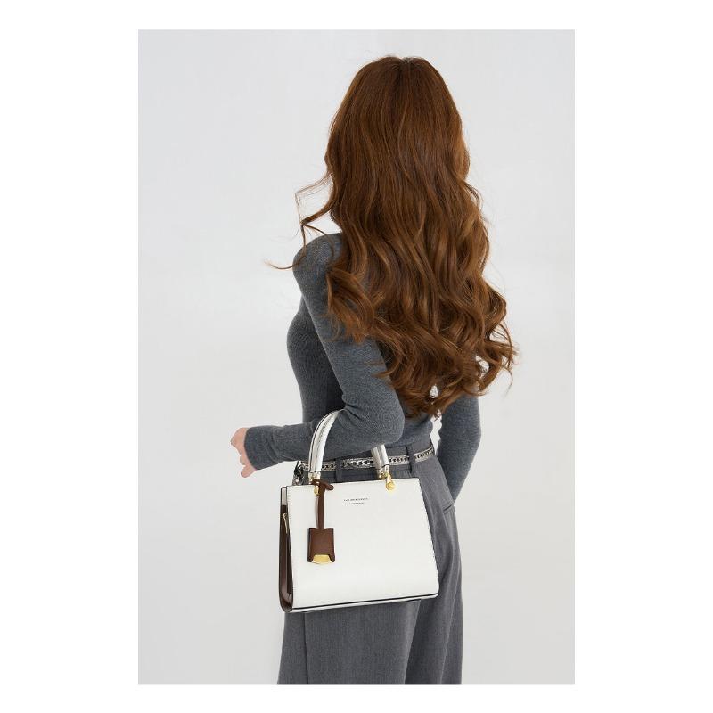 VEZFAA Taschen für Frauen Neue Handtaschen für Frauen Umhängetasche Echtes Leder High-End Taschen Mode Einzelne Schulter Pendlertasche für Frauen