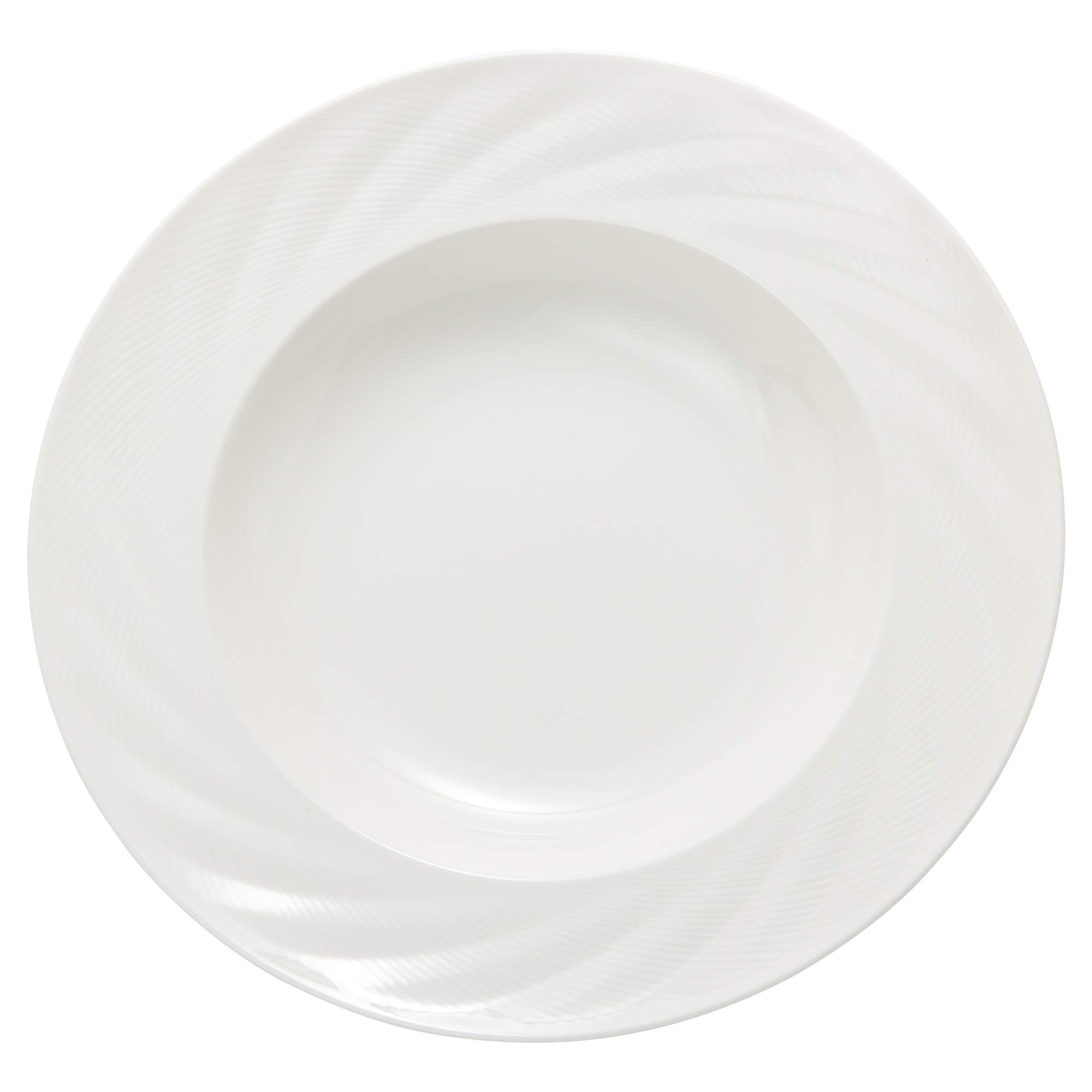 NARUMI Pasta Plate, Sense Relief, 29cm, Soup Plate, Rimmed Plate, White, Stylish, Simple, Microwave and Dishwasher Safe, 51800-5772