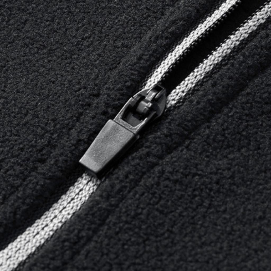 Men's Casual Fleece Semi-zipper Stand-up Collar Fleece Jacket, Men's Sporty Slim-fit Pullover Hoodie