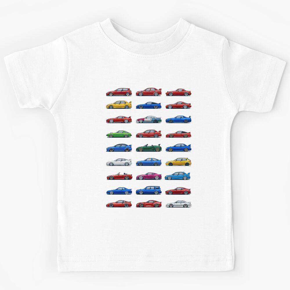 JDM cars mega mix Kids T-Shirt 100