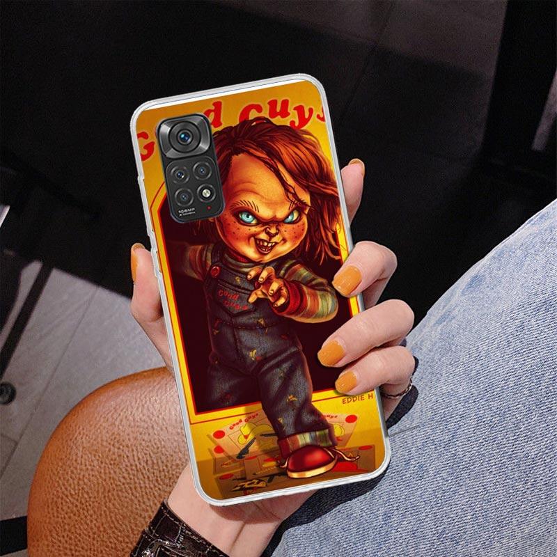 Chucky Kinderspiel Handyhülle für Xiaomi Redmi Note 15 14 13 12S 12 11 Pro Plus 14S 11S 11E 10 10S 11T 5G Personalisierte Hülle