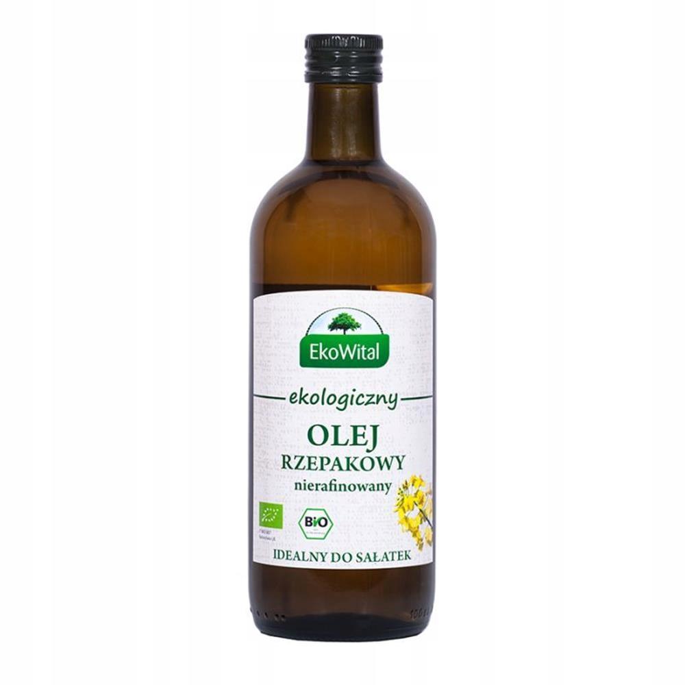 Cold-Pressed Unrefined Rapeseed Oil, Organic, 1 l - EkoWital