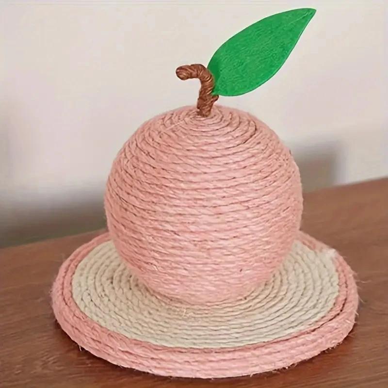 Pet Cat Scratcher Post Ball Scratcher Sisal Rope Indoor Toy Kitten Wear-resistant Biting Interactive Toy Pet Cat Supplies
