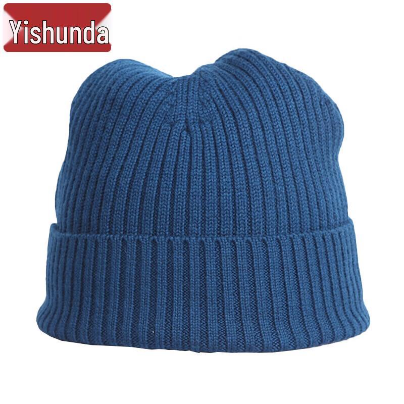 Winter Wool Knitted Fleece Ground Crew Cap