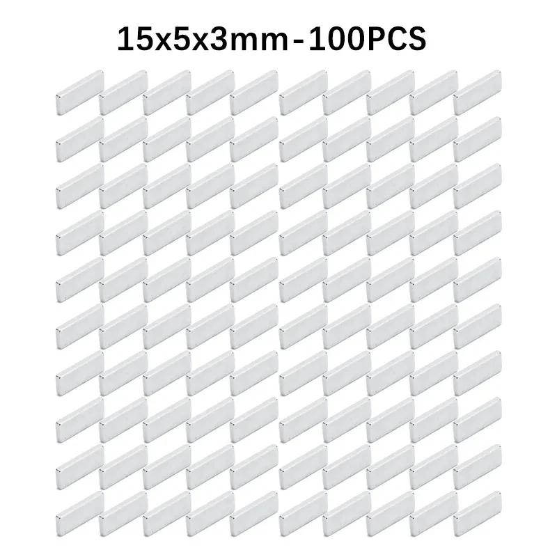 10x5x3 15x5x3 20x10x3mm 200PCS Block Rectangular Neodymium Magnets  Strip Magnet Strong