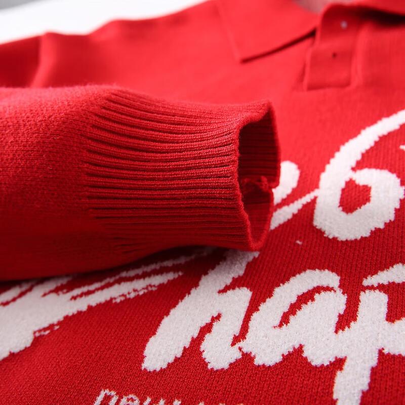 NASA MARVEL Men's Lapel Knitted Sweater