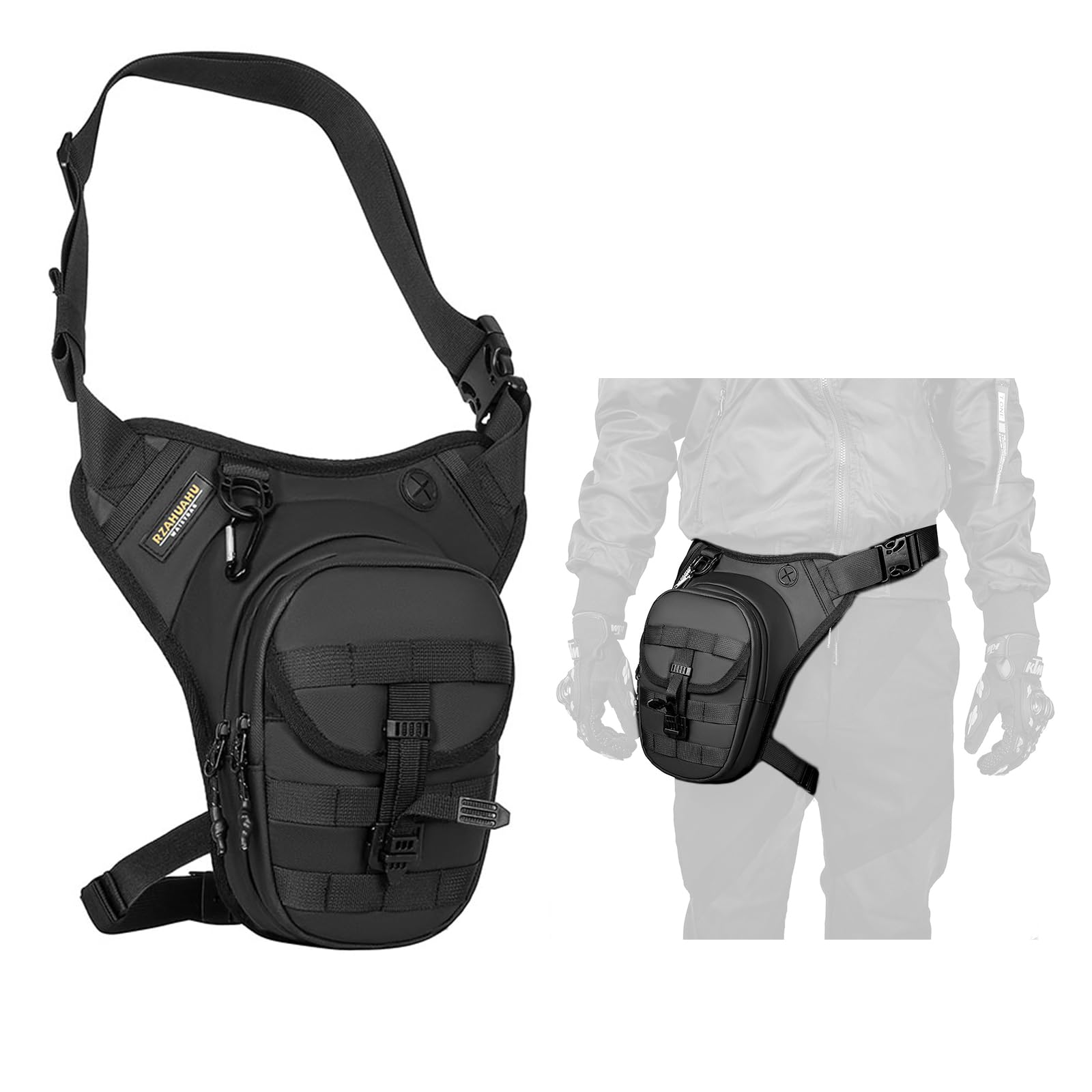 

Сумка на стегно для чоловіків жінок на стегно водонепроникна модна мотоциклетна на ногу для піших прогулянок поясна тактична поясна сумка на стегно для вулиці