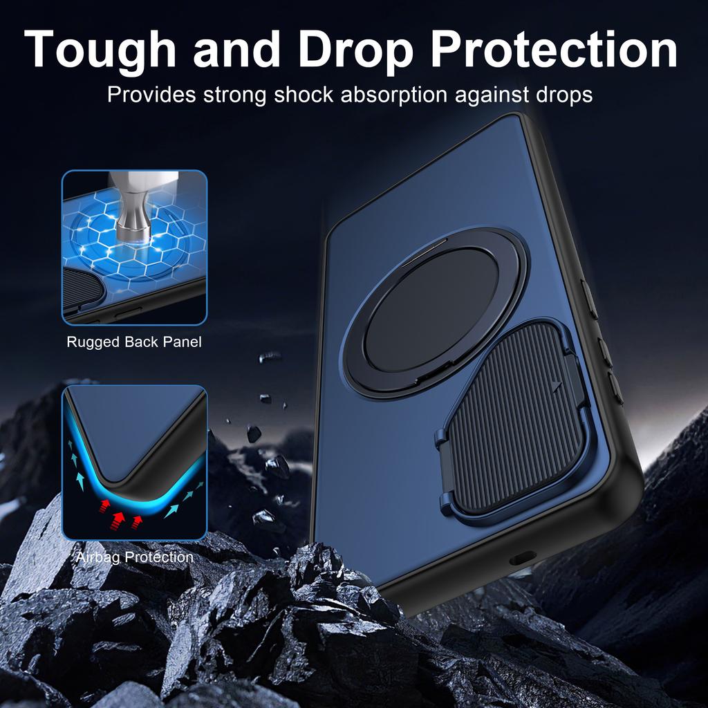 360°Rotating Bracket Magnetic For Magsafe Case For Samsung S26 Edge S25 S24 Ultra Plus A57 A37 A17 A07 Fold Camera Protect Cover