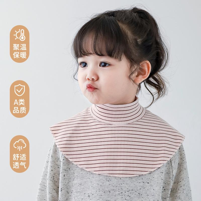 Autumn Winter Children's Fake Collar Neck Cover Windshield Warm Boys Pullover Outdoor Neck Protection Kids Accessories