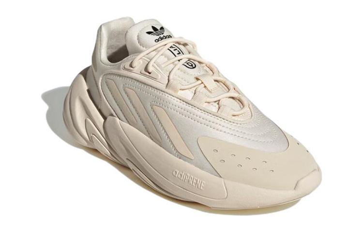 adidas Originals Ozelia J Fabric Slip Resistant Abrasion Resistant Low Top Sports Casual Shoes Ecru GV8992