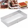 DIY Stainless Steel Baking Mould Square Dessert Baking Mould Adjustable Cake Mold  Chocolate