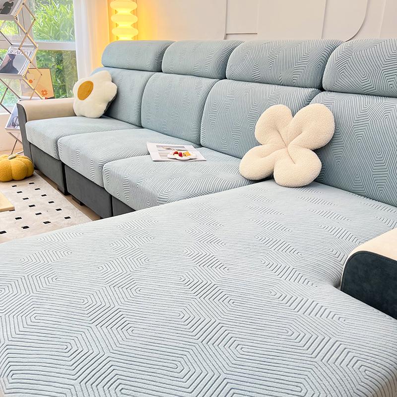 Sofa Seat Cushion Coverastic Thick L-Shape Corner Armchair Sofa Cover Slipcover Furniture Protector For Living Room