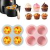 Silicone Air Fryer Egg Mold Reusable Non-Stick Cupcake Molds for Air Fryer Flexible Cake Baking Mold for Loaves Muffins Brownies