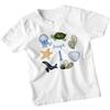 Personalised Joseph 1st Birthday Marine Animals T-Shirt Custom Ocean Tee