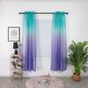 Gradient Color Tulle Door Window Curtain Drape Panel Sheer Scarf Valances 1PC