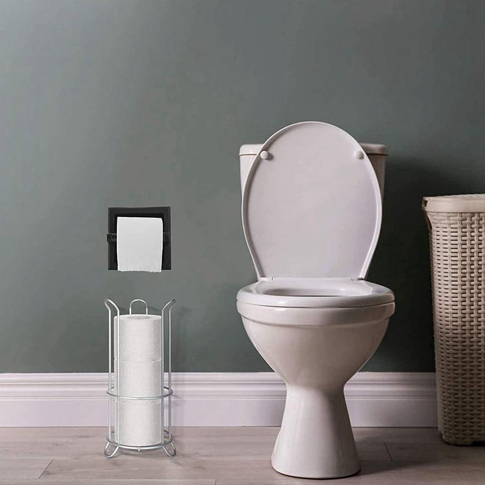 Bathroom Storage Shelf Toilet Towel Holder Toilet Paper Holder Tissue Hanger Tissue Roll Dispenser