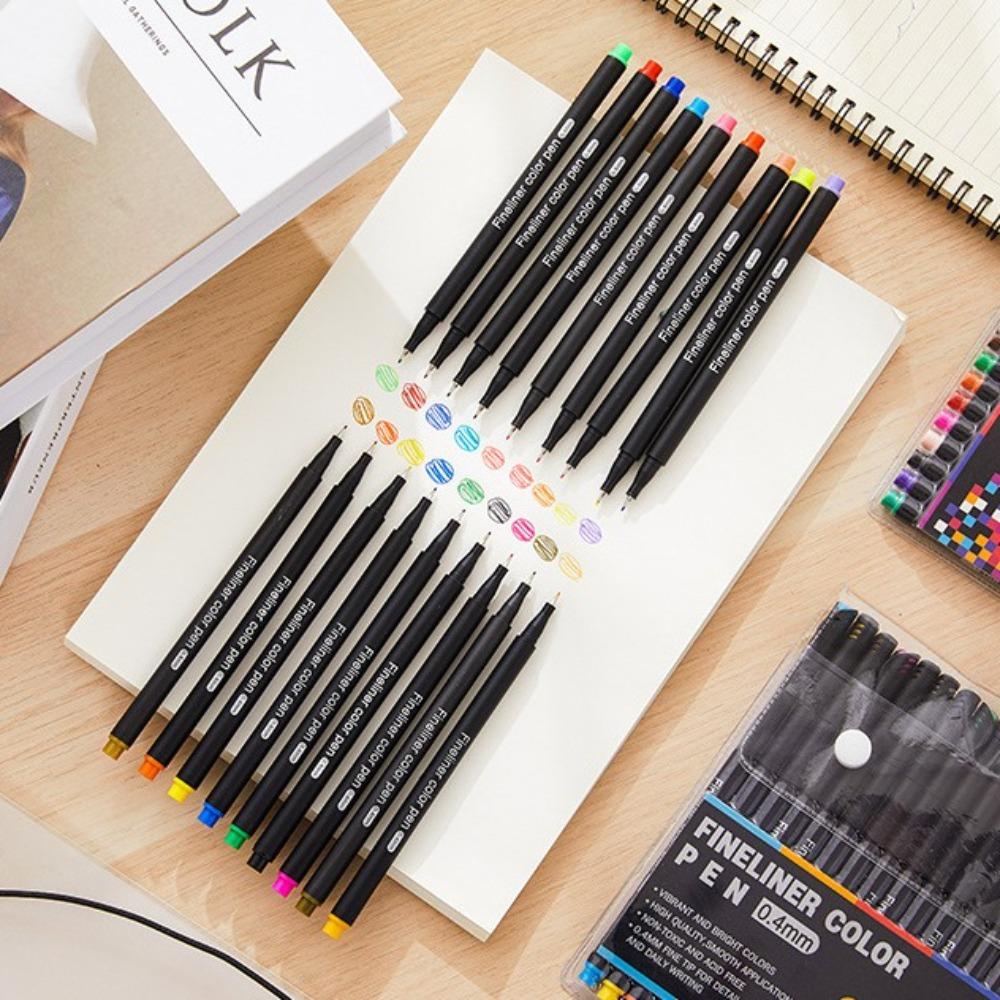 

Smooth Writing Gel Pen 0.4mm Nib Marker Pen Set Creative Colored Ink Pen School 60 colors