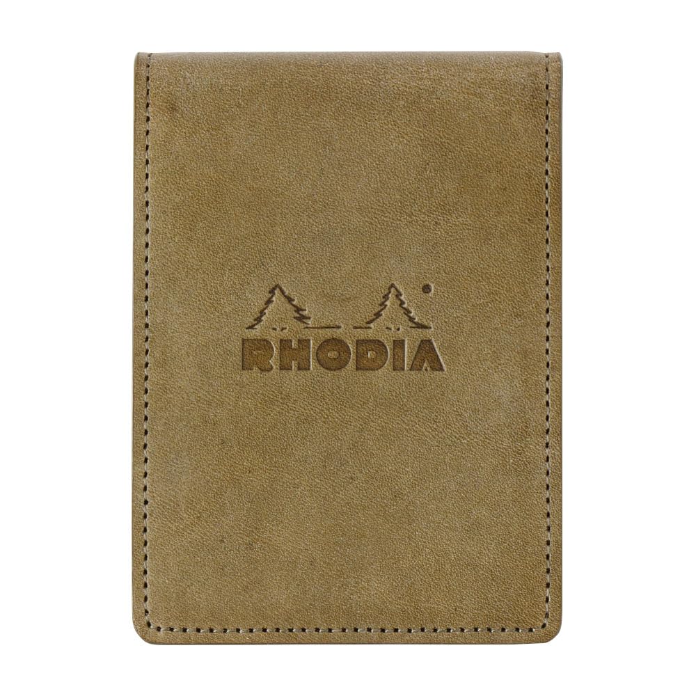 RHODIA Mini System Organizer x 8 Ring Diameter 11 Chic Khaki cf11ogz01kh 3-Hole (11 cm, mm, Cowhide)