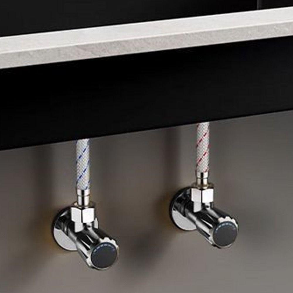 1/4 Inch Interface Bathroom Angle Valve Anti-explosion Hot and Cold Water Valve  Kitchen