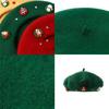 Beret Hat Christmas Decoration Beret Winter Caps For Winter Fall Artist Girls Women Ladies Dress Costume Birthday Holiday