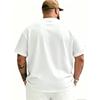 Vielseitiges und stilvolles lässiges T-Shirt für Herren | Atmungsaktiv, leicht dehnbar, Rundhalsausschnitt, Sommerliche lässige bedruckte Oberseite, Modisch, Trendig, Bequem