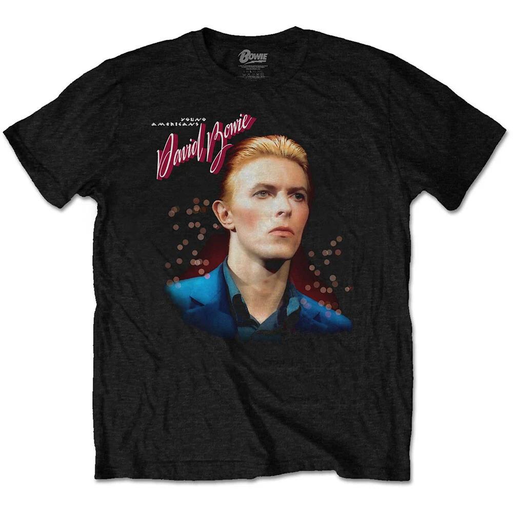 David Bowie - Young Americans with Back print - Black t-shirt XXL