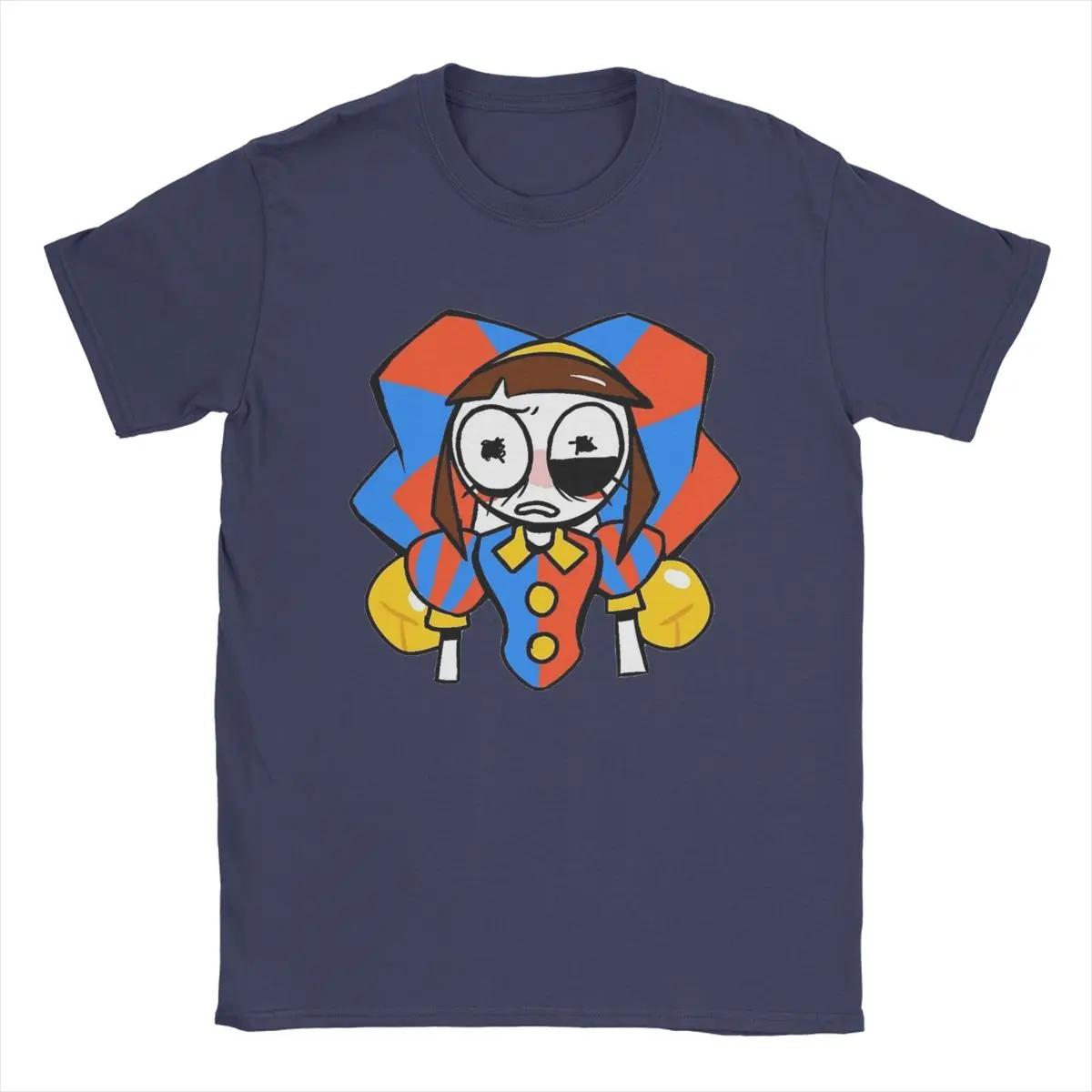 

Футболка Amazing Digital Circus для мужчин Pomni And Jax Cool Cotton Tee Shirt Round Neck Short Sleeve T Shirts Summer Clothing 4XL