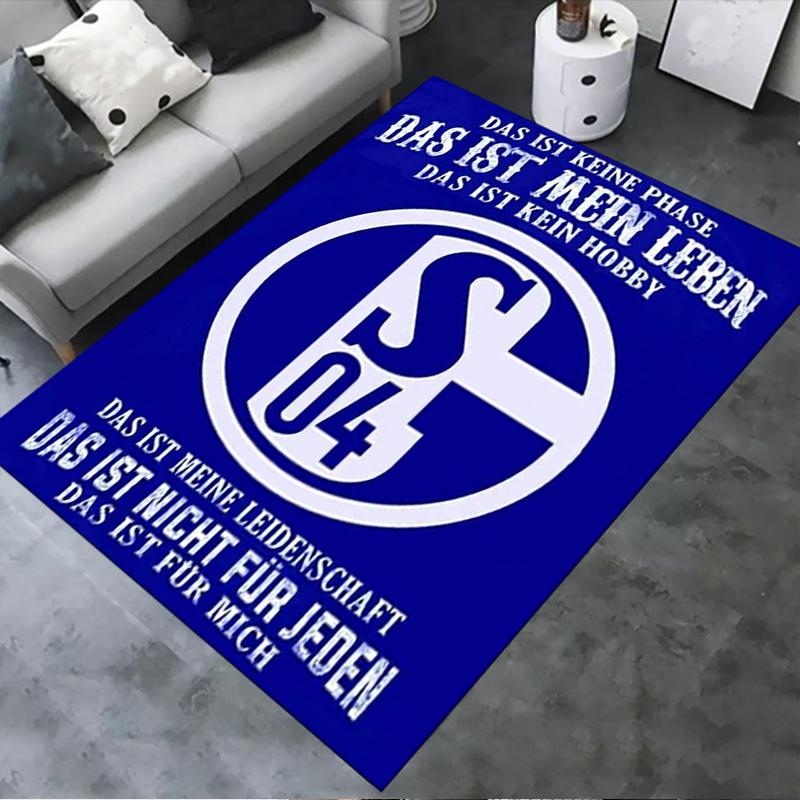 2025 New FC Schalke 04 Carpet Rug for Living Room Bedroom Home Sofa Decoration,Kids play Non-slip Floor Mat49