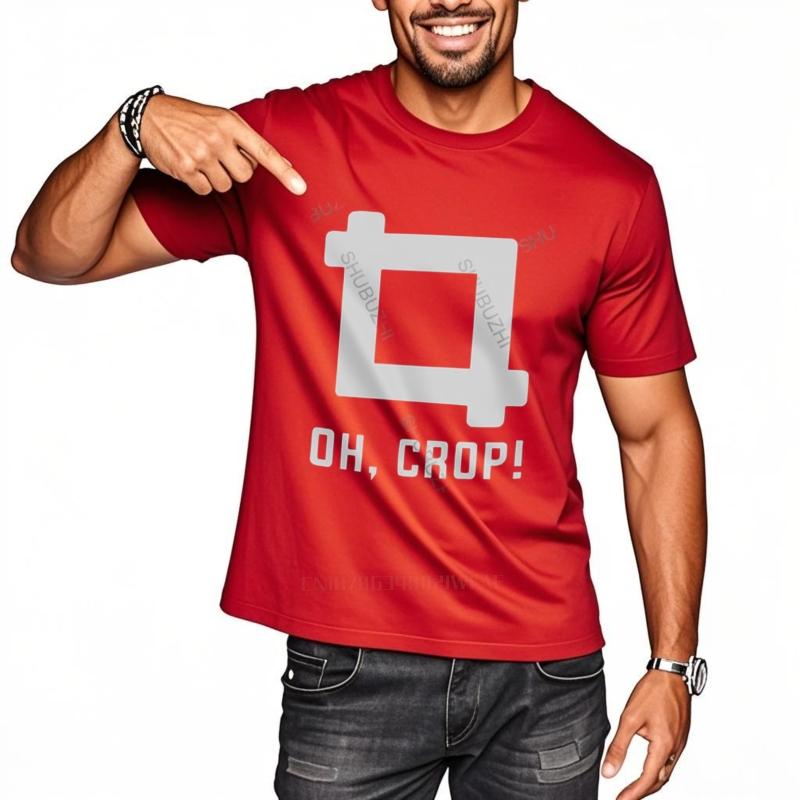 Men Cotton T-Shirt Summer Brand Tshirt Oh Crop Funny Picture Photographer T-Shirt Photography Instagram Photo 684 Brand