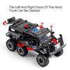 1:32 H2 Conqueror Police Car Model Toy Doors Opened Alloy Diecast Music Light Off-road Vehicles Models Home Decor Decoration