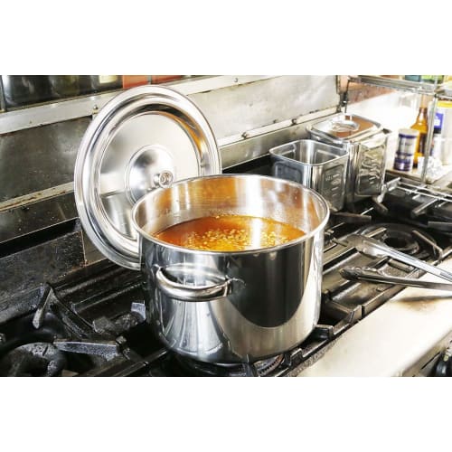 EBM 18-8 Half-Cylindrical Pot (with Graduations) 33cm with Handle