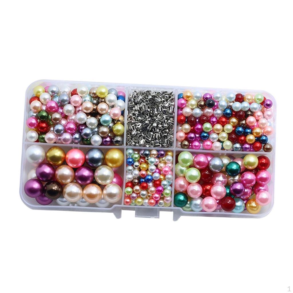 600 Pieces Crafting Beads Beading Supplies Imitation Multifunctional Loose for Vase Filler