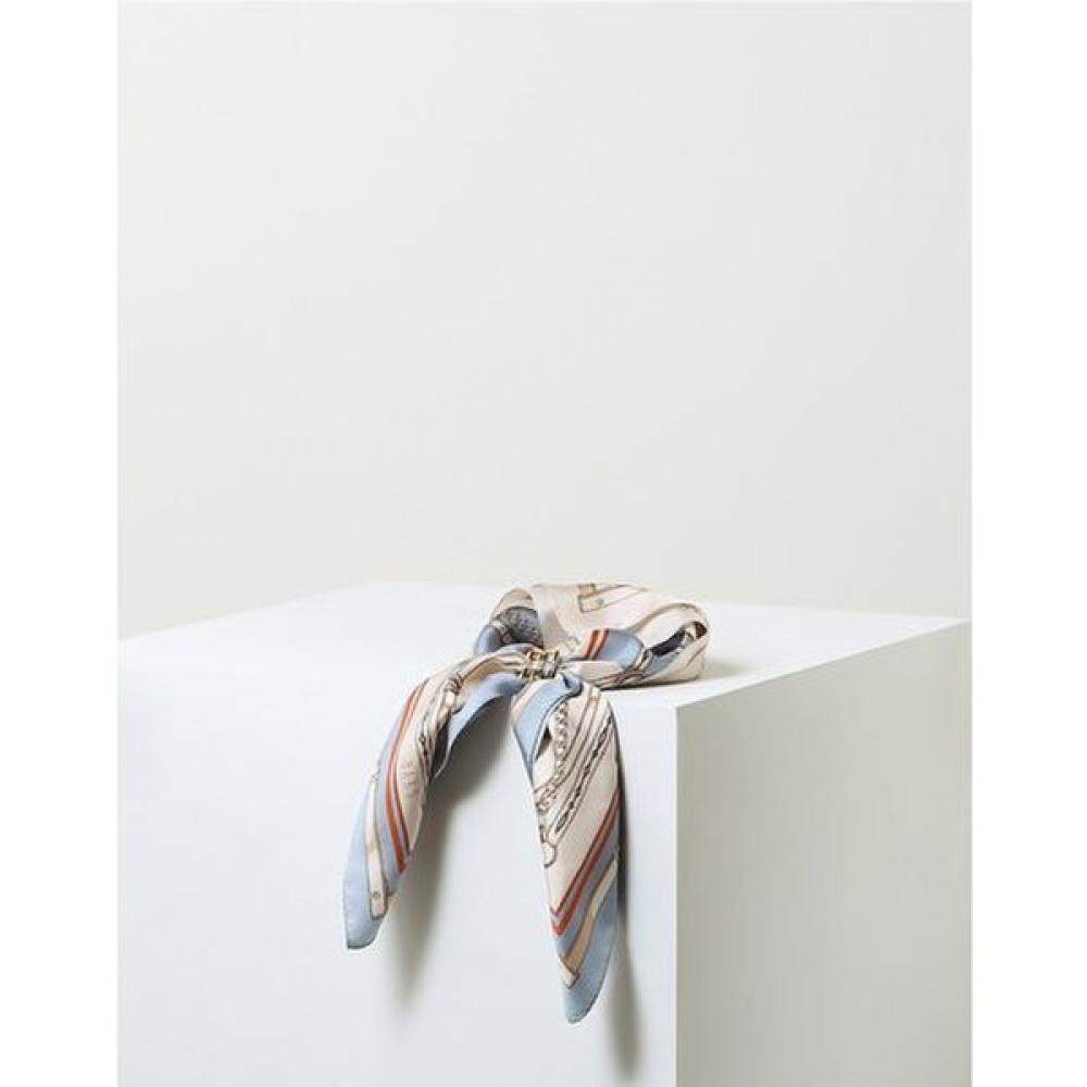 Daks Blue Dd Chain Scarf   Ring Set Dcsc4f703b1
