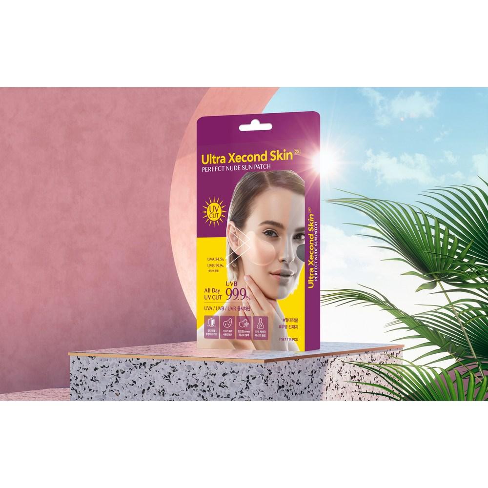 Ultra Second Skin Transparent Sun Patch Perfect Nude 2X (7 servings) Sun Patch, 7 pieces, 1 piece