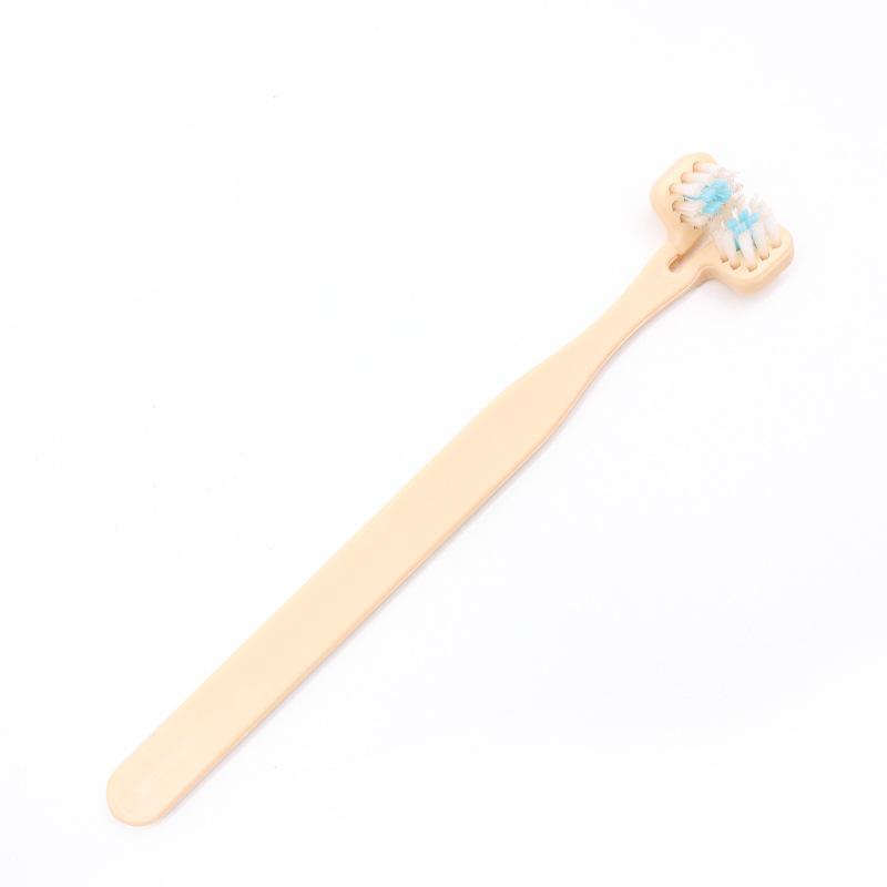 

Dog Toothbrush, Cat Toothbrush, Pet Oral Cleaning, Double-head Toothbrush, Double-brush Head Toothbrush бежевый