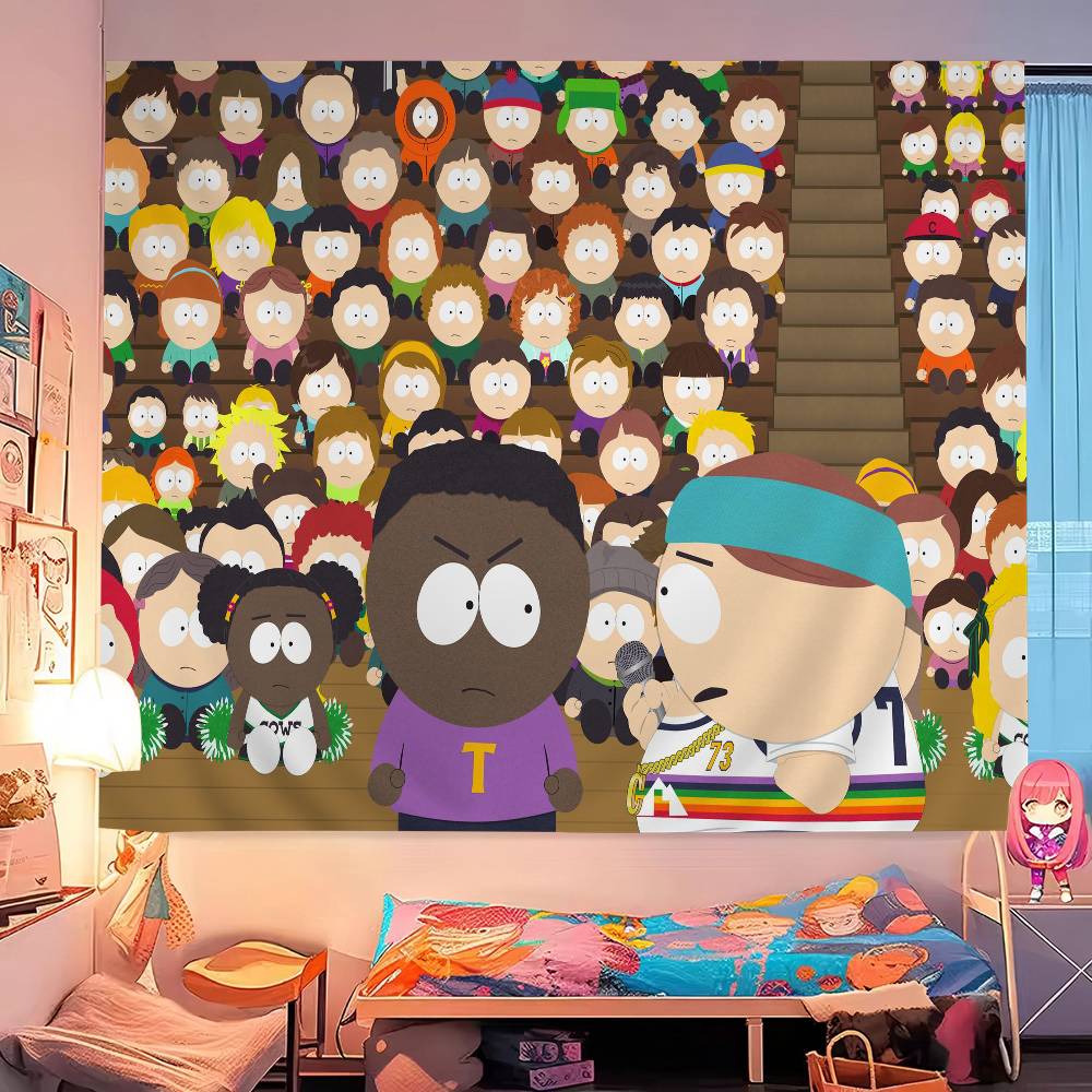Classic Animation SSouth Cartoon Park DIY Wall Tapestry For Living Room Home Dorm Decor Wall Art Decor