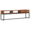 Vintage TV Cabinet - VIDAXL - Solid Sheesham Wood - Black - Self-assembly