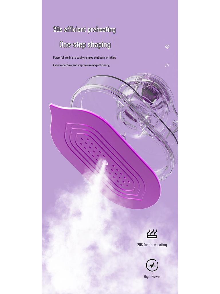 Portable 2-in-1 Steam Electric Iron & Garment Steamer with Smart Temperature Control