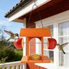 Hangende Voedertafel voor Vogels Buiten, Oriool Gelei Voeder met Fruit Houder, Waterdichte Houten Vogel Voedertafel voor Oriolen, Tuin, Terras, Achtertuin
