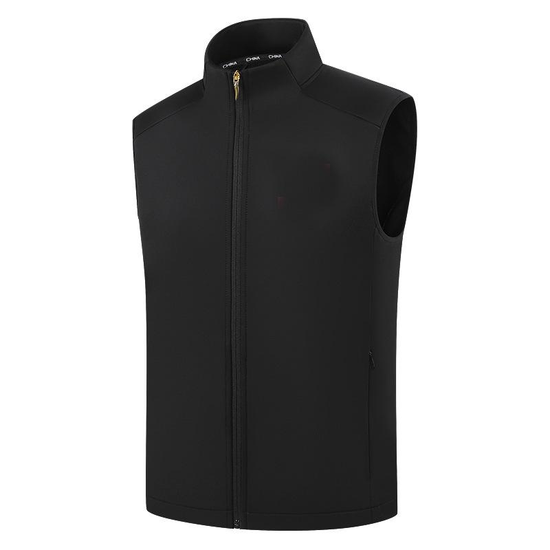 Unisex Autumn-Winter Wushu Sports Vest - Plus Velvet, Cotton, Customizable for Men & Women - Ideal for Running & Training