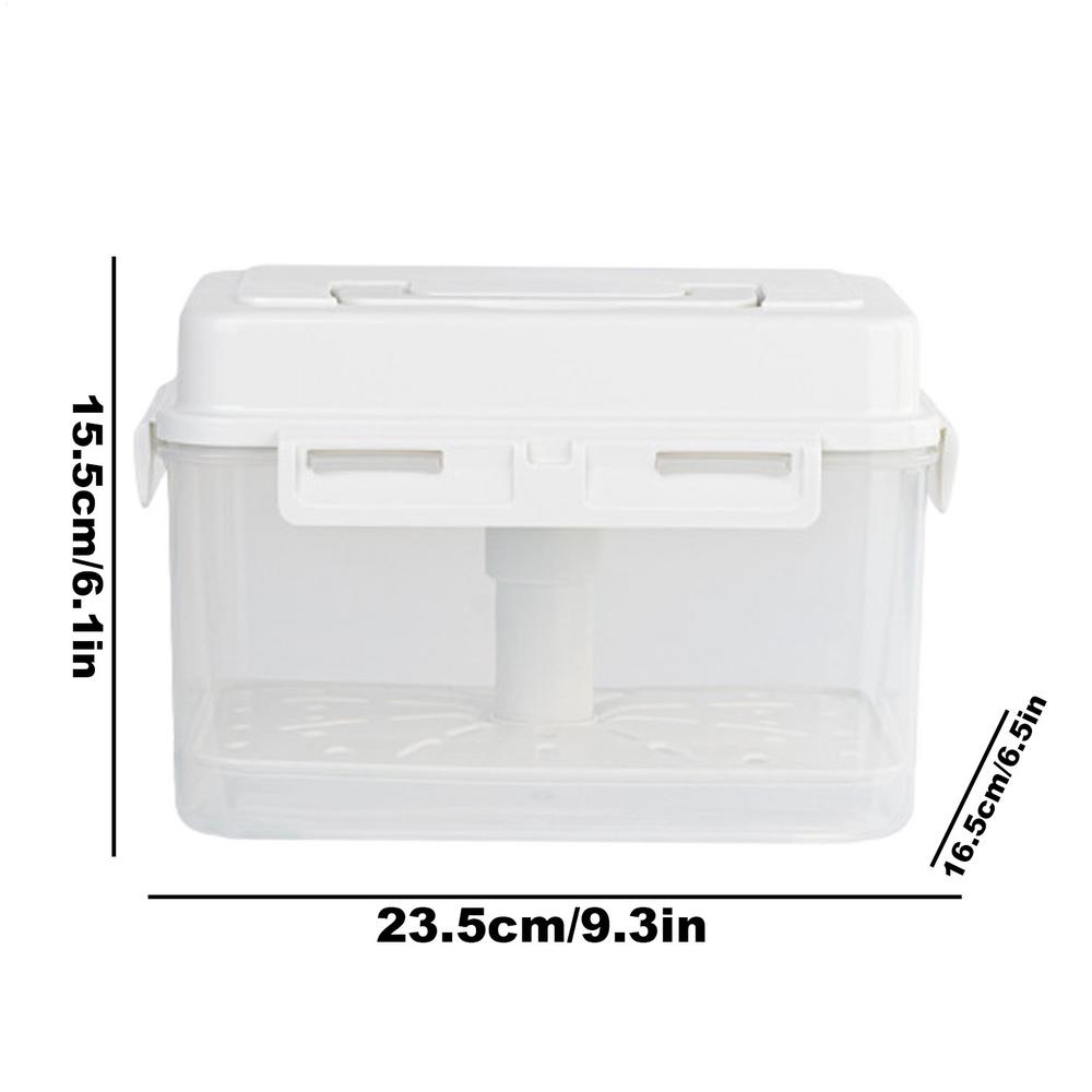 Pickle Storage Container with Strainer 4/5L Airtight Kimchi Box Fermentation Container with Handle and Lid Fermentation Storage