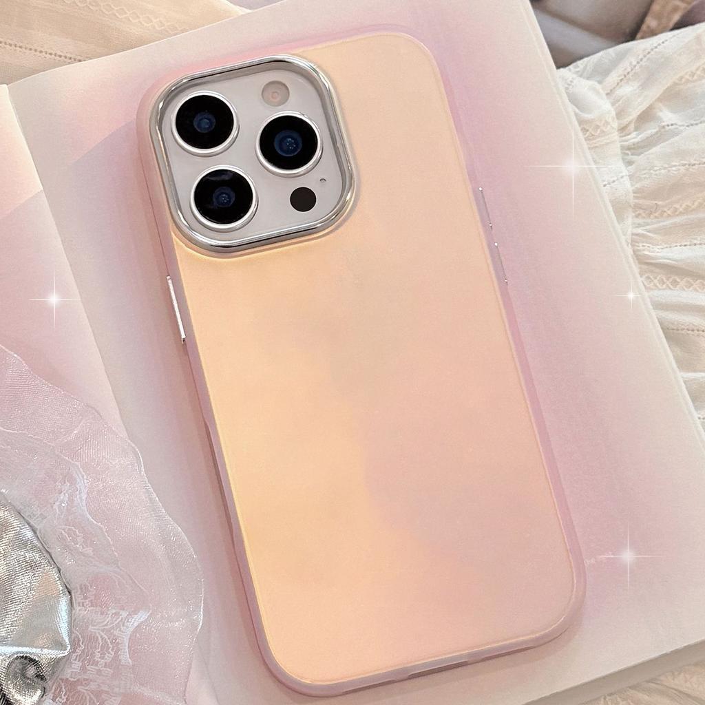 Pink Laser IMD Suitable for Iphone15 Mobile Phone Case 16Prmax Apple 11 Anti Fall 14 Electroplating 13 Hard 12