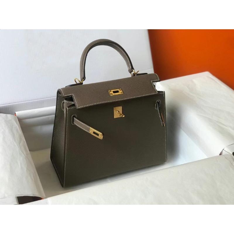 Halbhandgefertigt Leder KL Tasche zweite Generation Palmenmuster tragbar Schulter Umhängetasche Damen Pendeln 25cm leichter Luxus