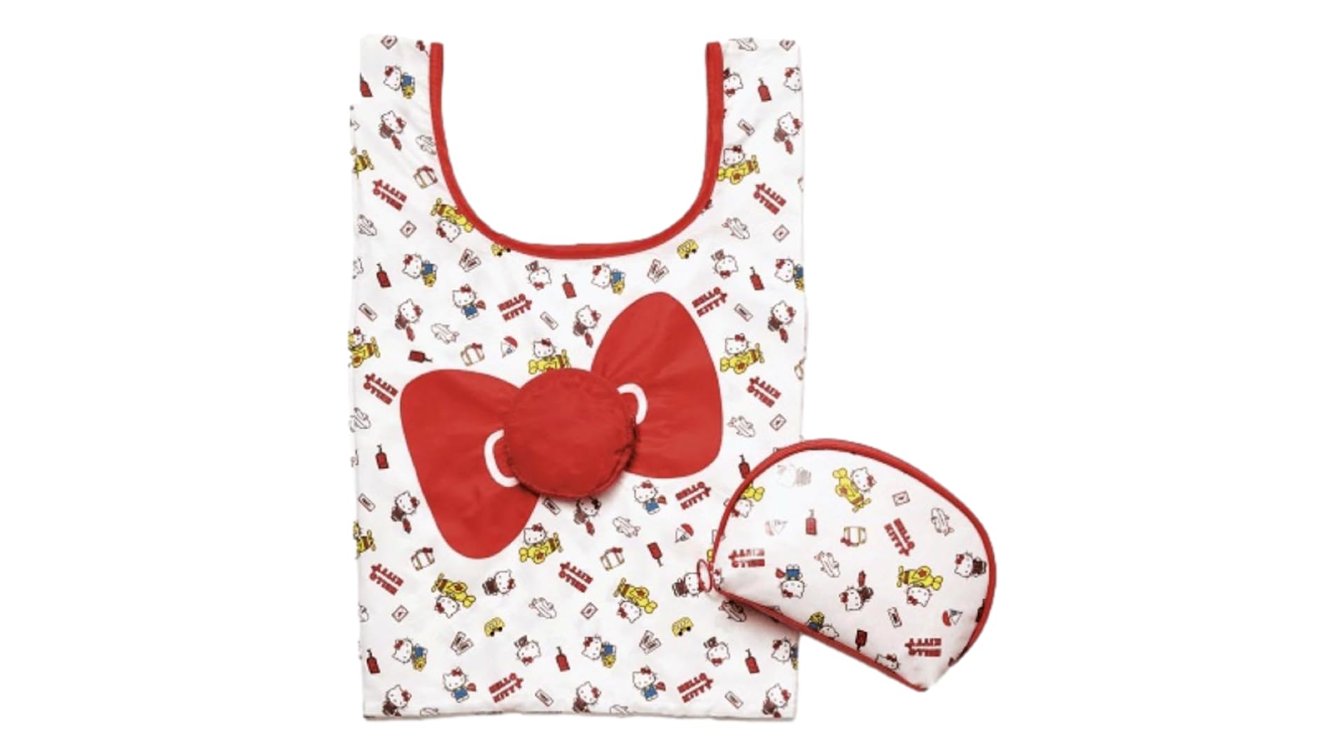 

JAL CA Персонаж-коллаборация Эко-сумка Набор кошельков KT белый