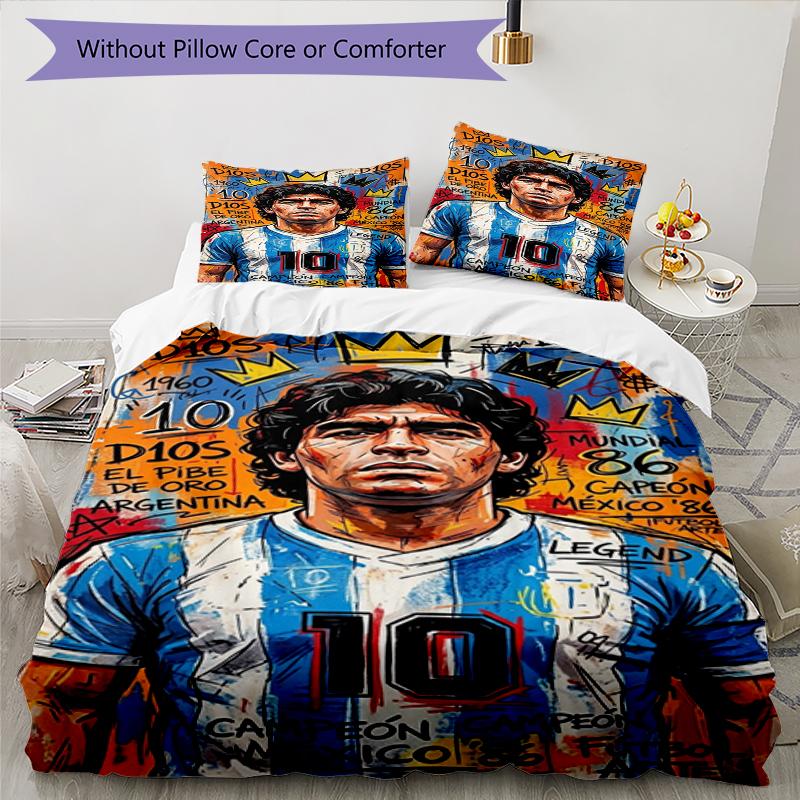 Diego Maradona Print Flannel Blanket, Soft Warm Lightweight Throw Blanket for living Room,Sofa Bed Camping office