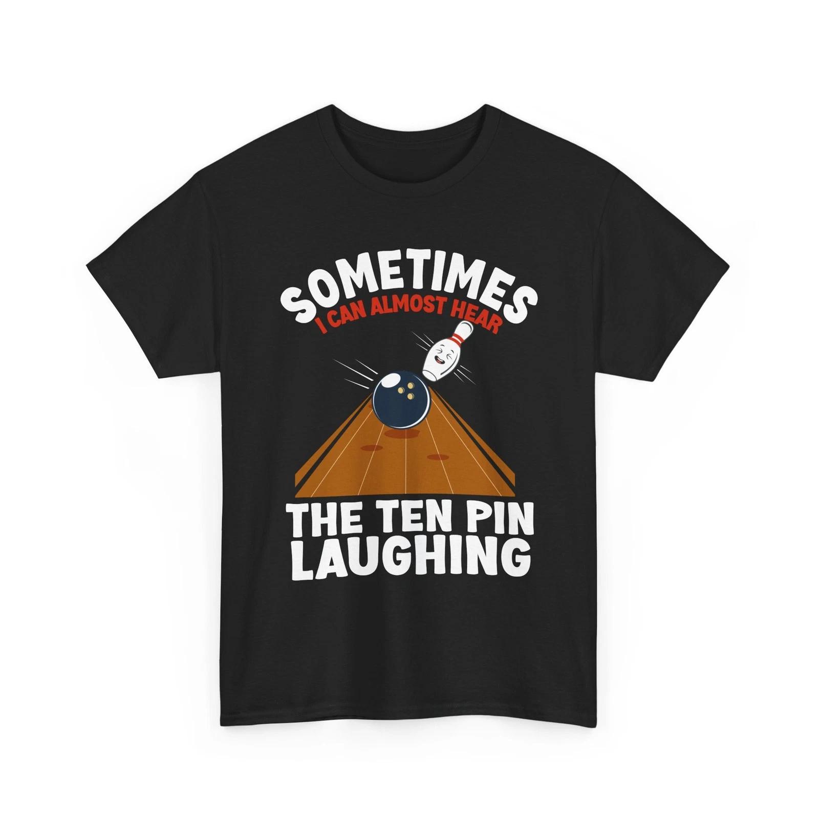 Bowling Shirt, Hear The Ten Pin Laughing Bowler Bowling Lovers Shirt M