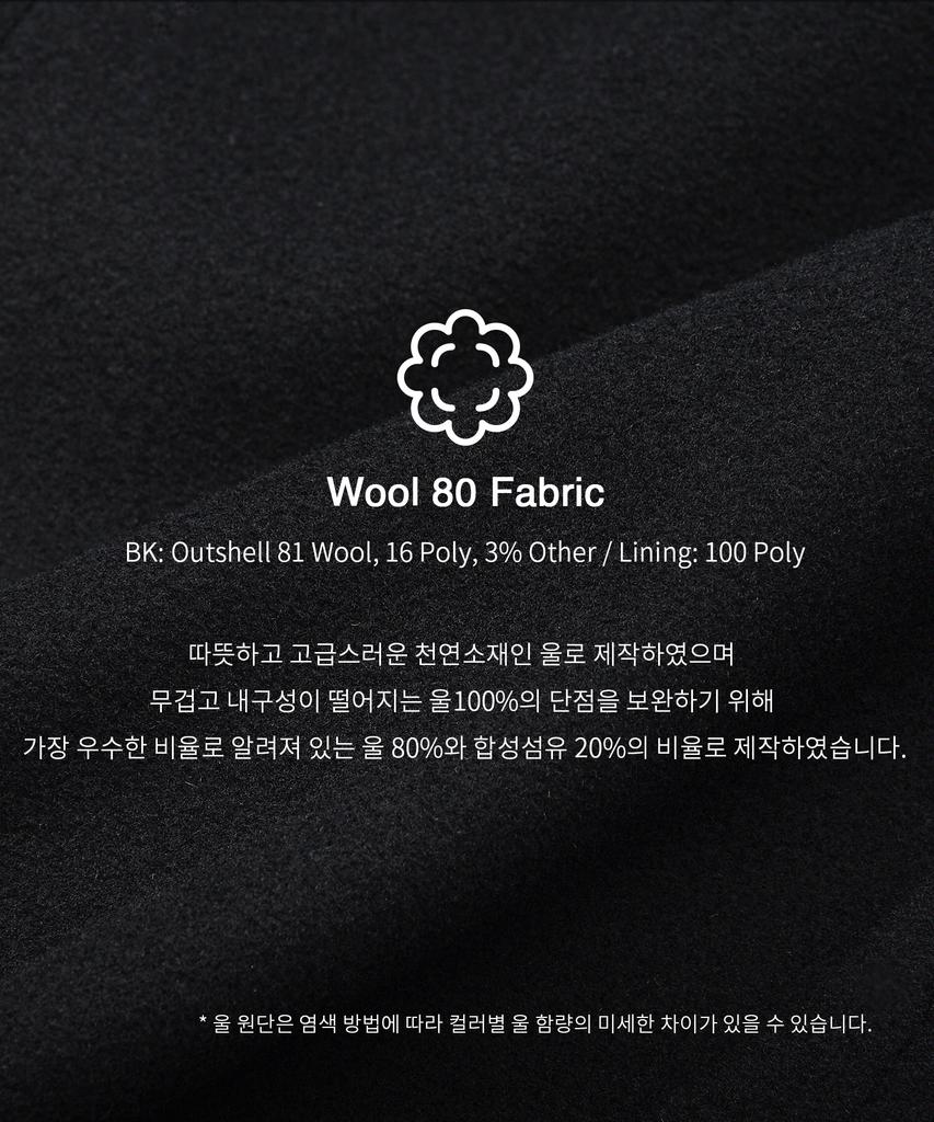 Kiimuir [Wool 80] Woolrich Daddy Fit Mac Coat_Black