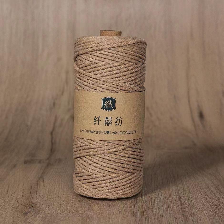 3Mm100M Colored Cotton Rope Thread Handmade Diy Bundled Woven Bag Wound Decorative Thread Tapestry Accessories Material