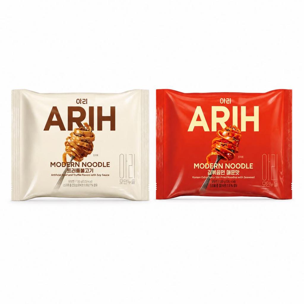 Edição Colaboração BTS ARIH Macarrão Sabor Moderno, Macarrão Misto Frito 130g 1pacote